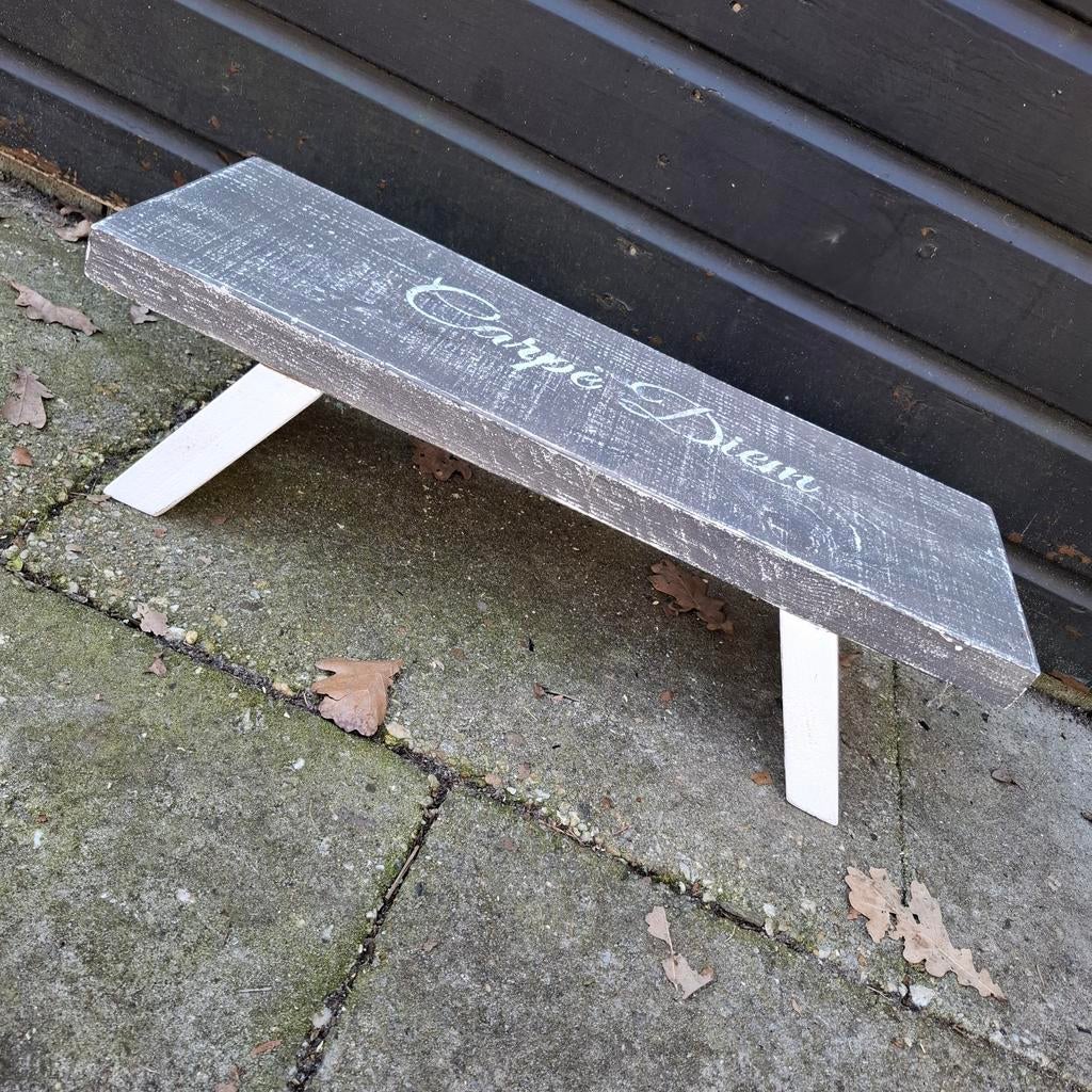Vensterbank bankje Carpe Diem, Ophalen of Verzenden