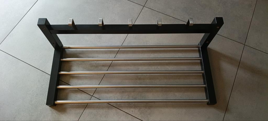 IKEA TJUSIG Kapstok Zwart/Bruin 79 cm Breed, Ophalen