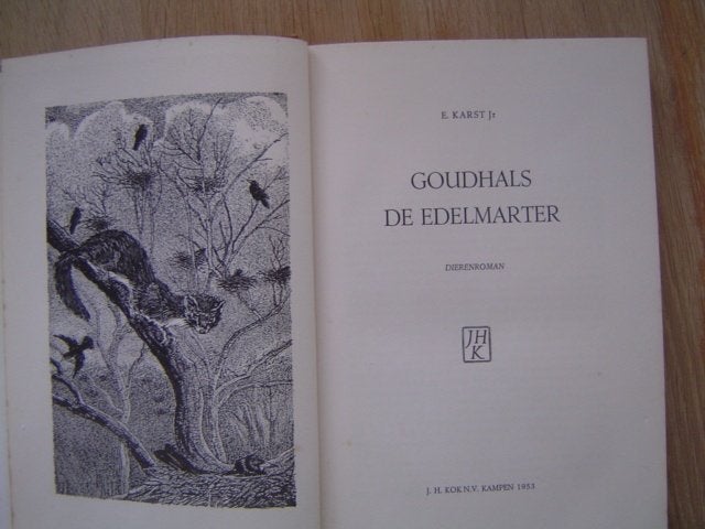 Goudhals de edelmarter E. Karst Jr. Jacht jagen, Verzenden, Gelezen, Vogels