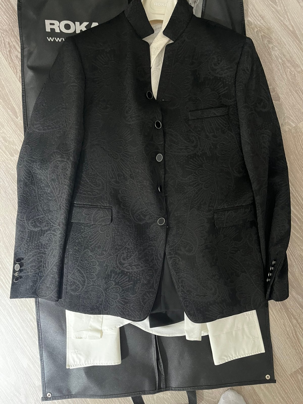 3 delig trouwpak Roka wilvorst, Ophalen of Verzenden, Zo goed als nieuw, Maat 56/58 (XL), Blauw