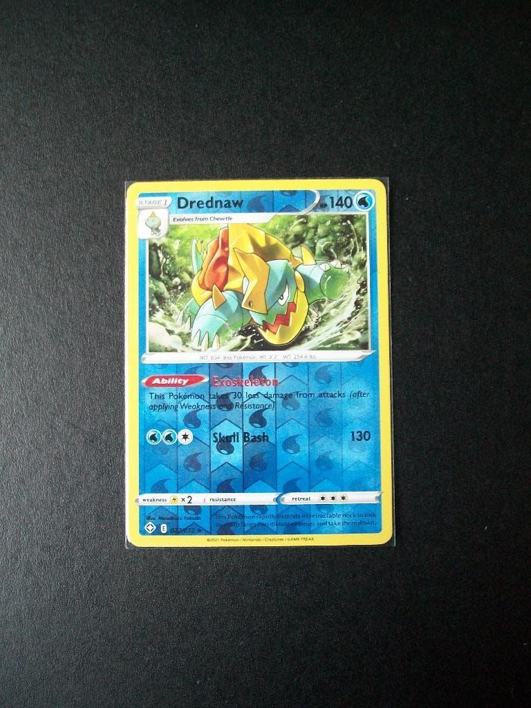 1364. Nieuwe Pokemon Kaart Holofoil DREDNAW hp 140 (027/072), Verzenden, Nieuw, Losse kaart, Foil