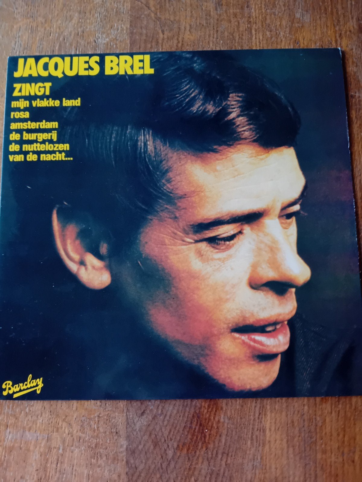Jacques Brel Zingt - Mijn Vlakke Land LP Vinyl Barclay, Ophalen of Verzenden
