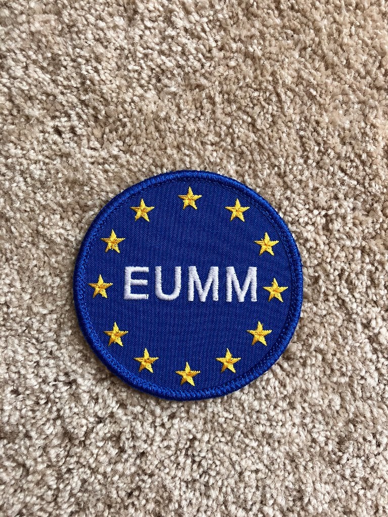 EUMM Missie patch Joegoslavië Georgië embleem, Ophalen of Verzenden, Luchtmacht, Nederland, Embleem of Badge