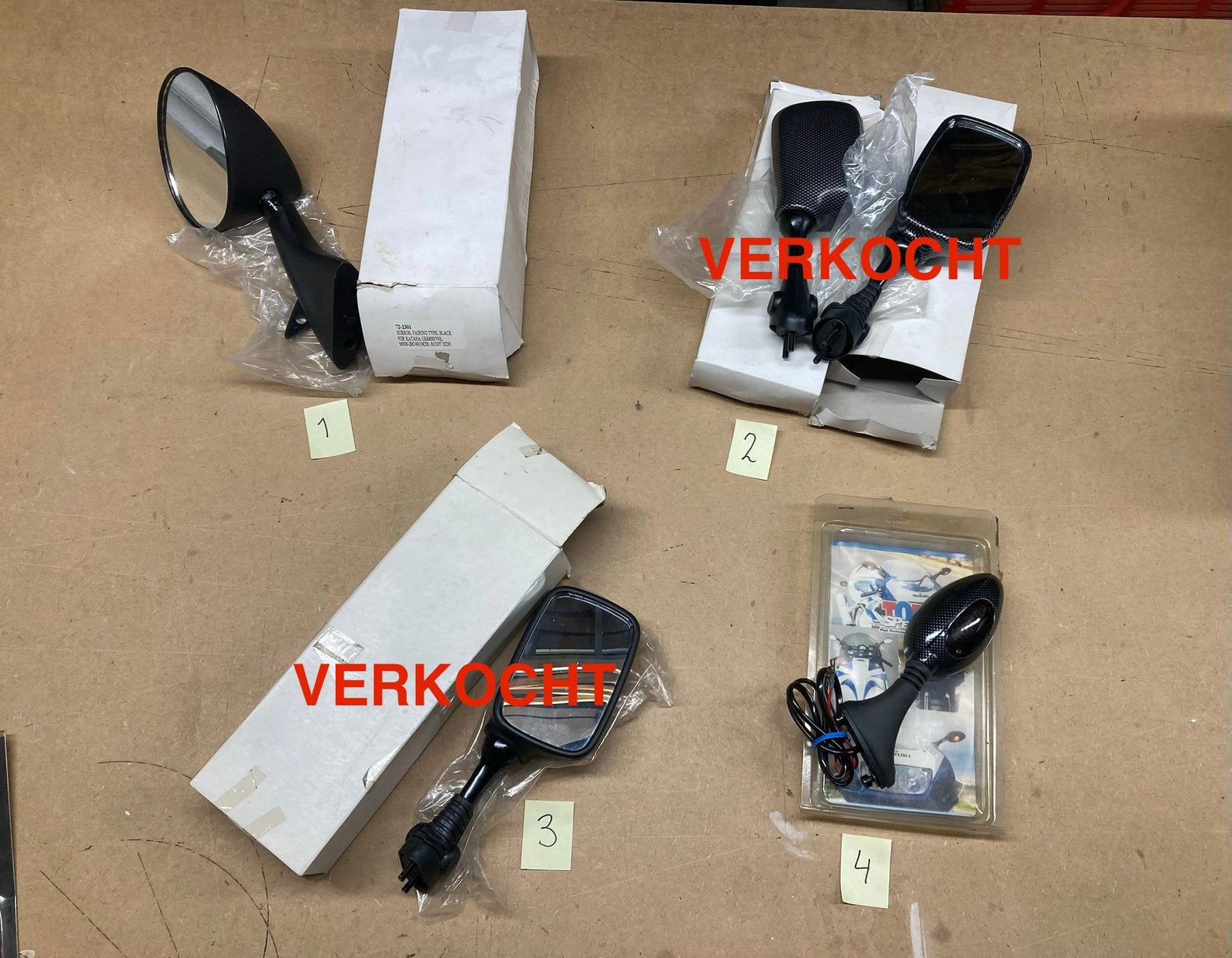 Nieuw (NOS) diversen spiegels SUZUKI GSX (R) 600 en 750 (L), Ophalen of Verzenden, Zo goed als nieuw