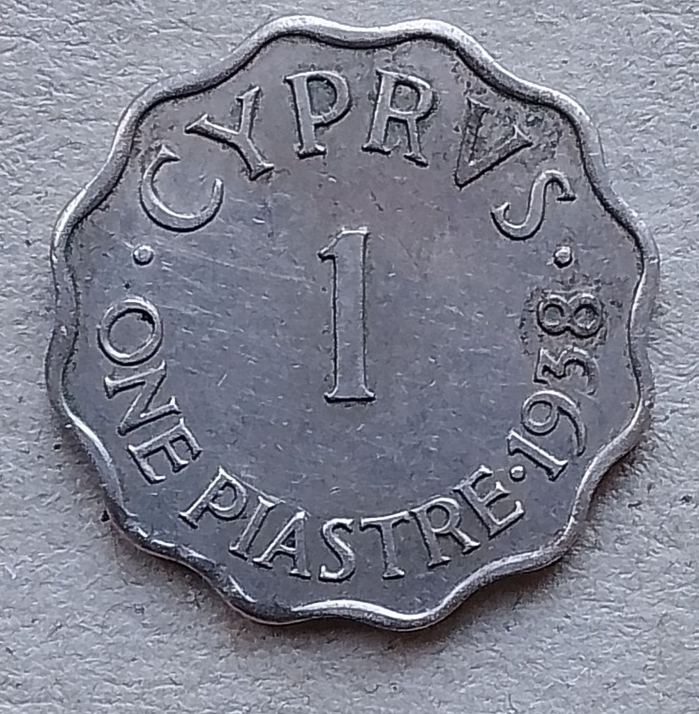 Cyprus, 1 piastre 1938, Ophalen of Verzenden, Overige landen, Losse munt