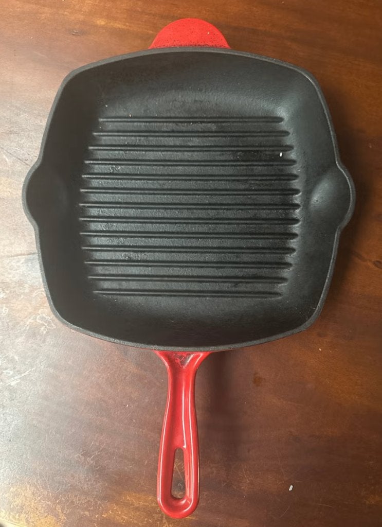 BK Gietijzeren Grillpan 26cm - Geschikt voor alle warmtebron, Gebruikt, Gietijzer, BK, Overige typen