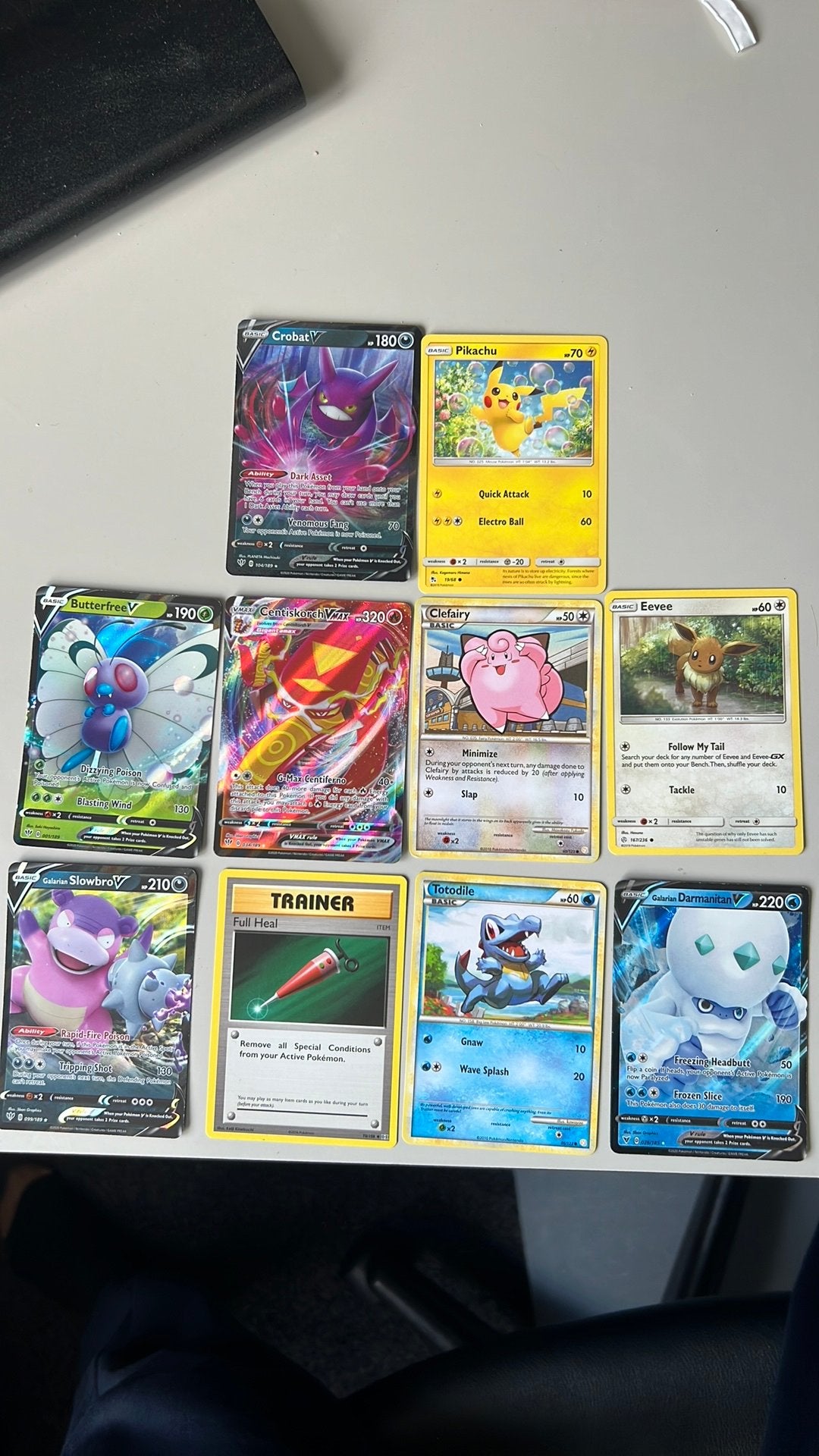 Diverse pokemon kaarten, Ophalen of Verzenden, Zo goed als nieuw, Meerdere kaarten