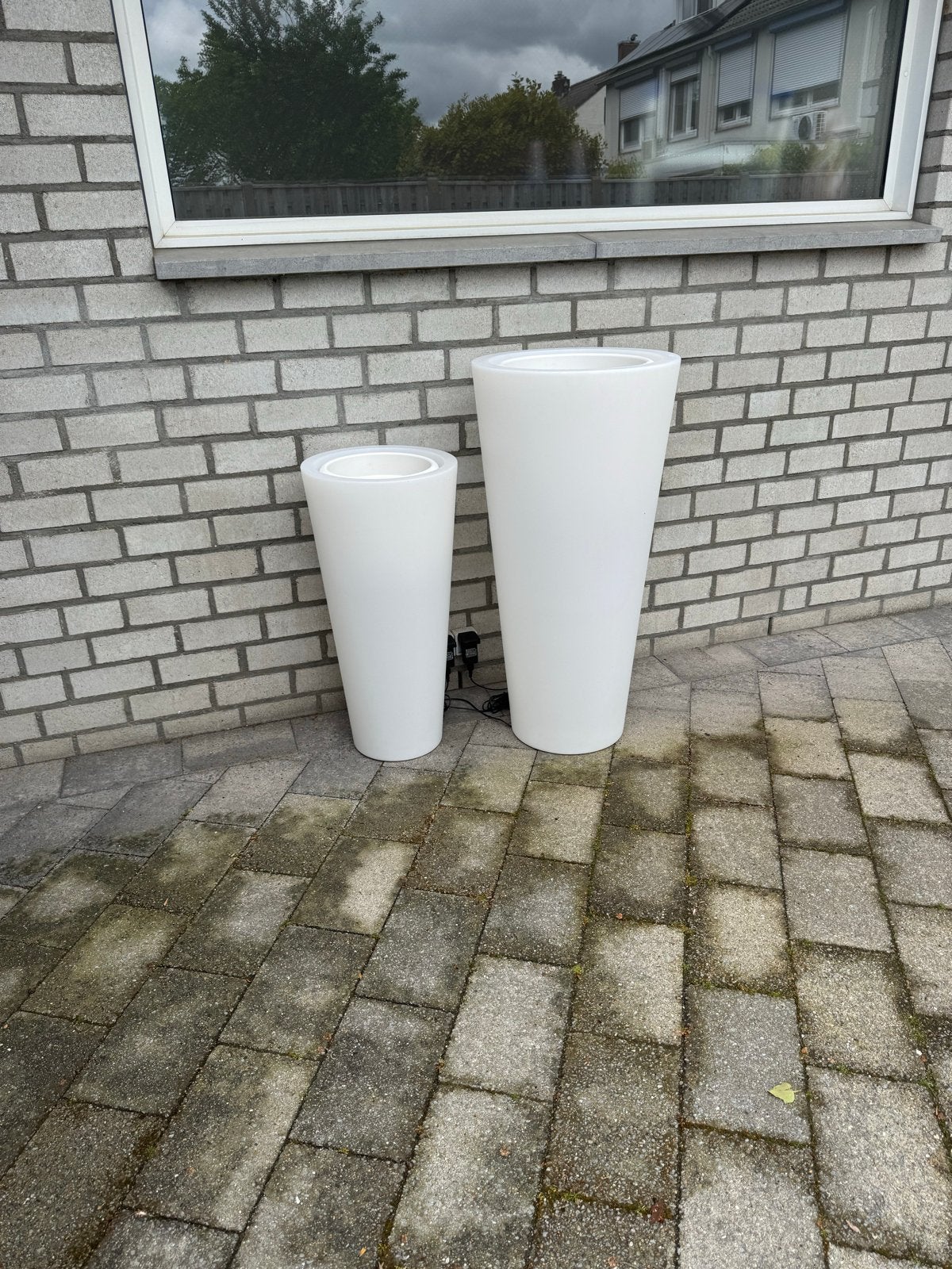 Elho Pure Smart LED Light plantenbakken (set van 2), Tuin en Terras, Bloembakken en Plantenbakken, Ophalen, Kunststof, Minder dan 60 cm