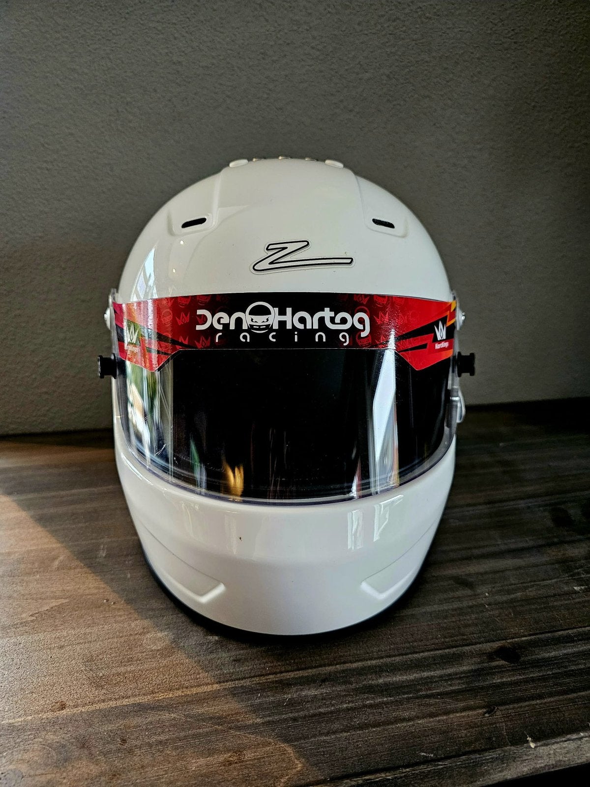 Kart helm zamp (maat s), Sport en Fitness, Ophalen of Verzenden, Zo goed als nieuw, Helm of Handschoenen