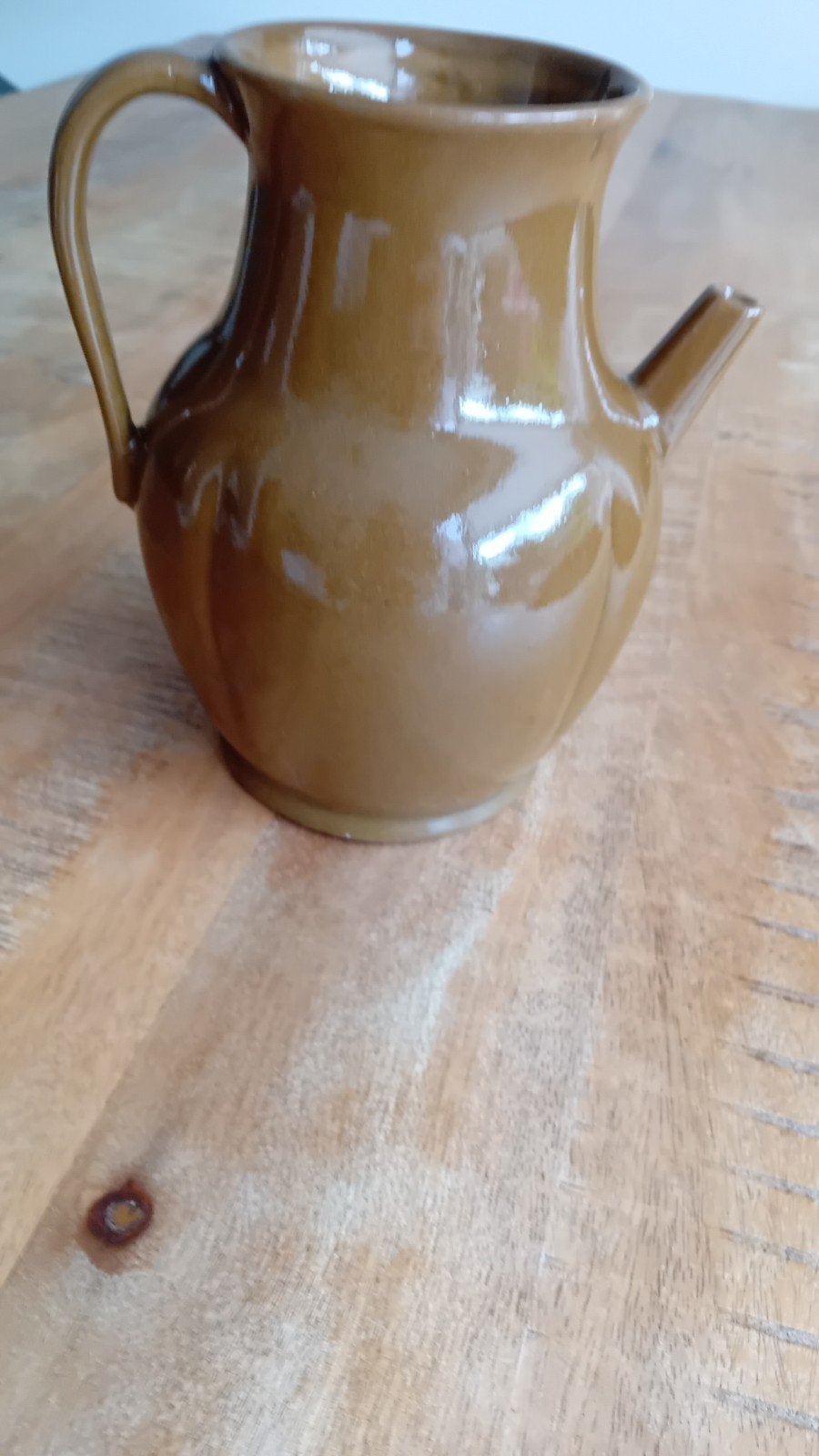 decoratieve bruine kan, Huis en Inrichting, Ophalen of Verzenden, Nieuw, Bruin