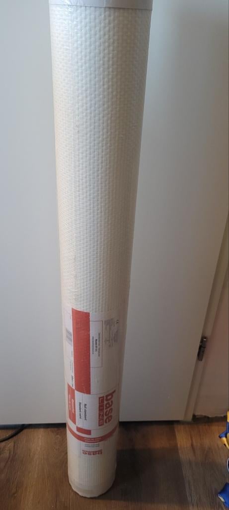 Baseline Glasweefselbehang Ruit - 25 m - 100 g/m², Ophalen, 25 tot 50 m², Wit, Ruitpatroon