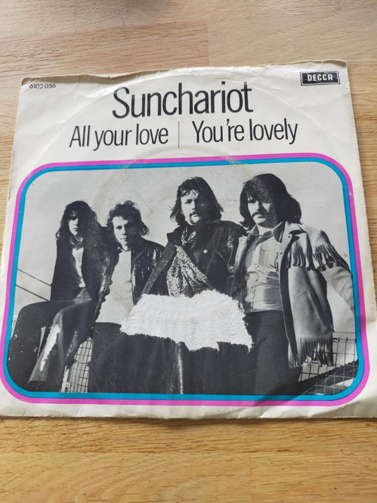 Sunchariot , all your love, Cd's en Dvd's, Vinyl Singles, Ophalen of Verzenden, Zo goed als nieuw, Pop