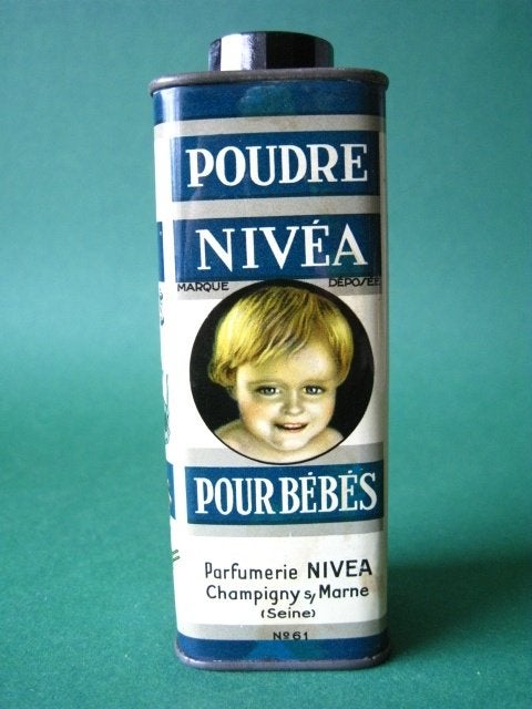 Nivea baby poeder blik Frankrijk 1930, Ophalen of Verzenden, Zo goed als nieuw, Overige