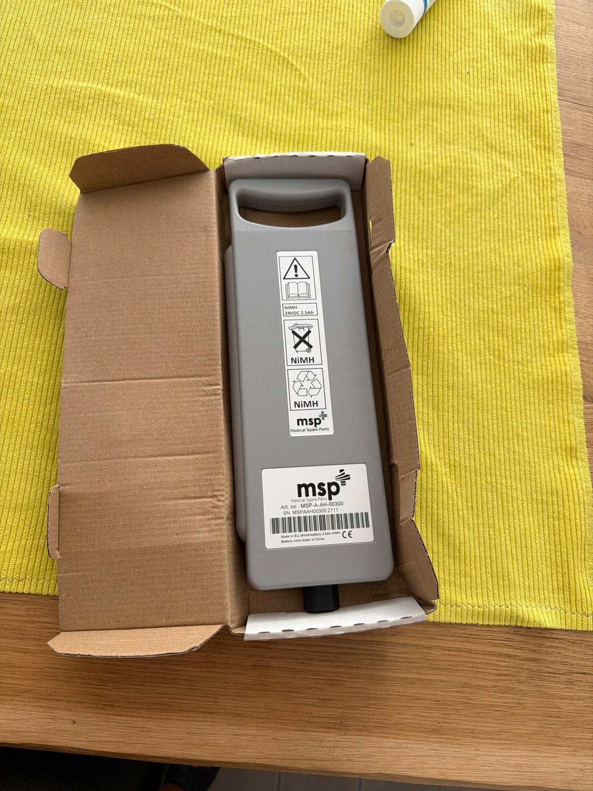 MSP Medische Reserveonderdelen Batterij NiMH 2.4V 2.5Ah, Ophalen, Nieuw