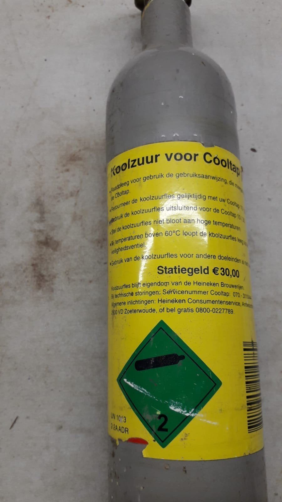Koolzuurflesje., Witgoed en Apparatuur, Ophalen of Verzenden, Nieuw