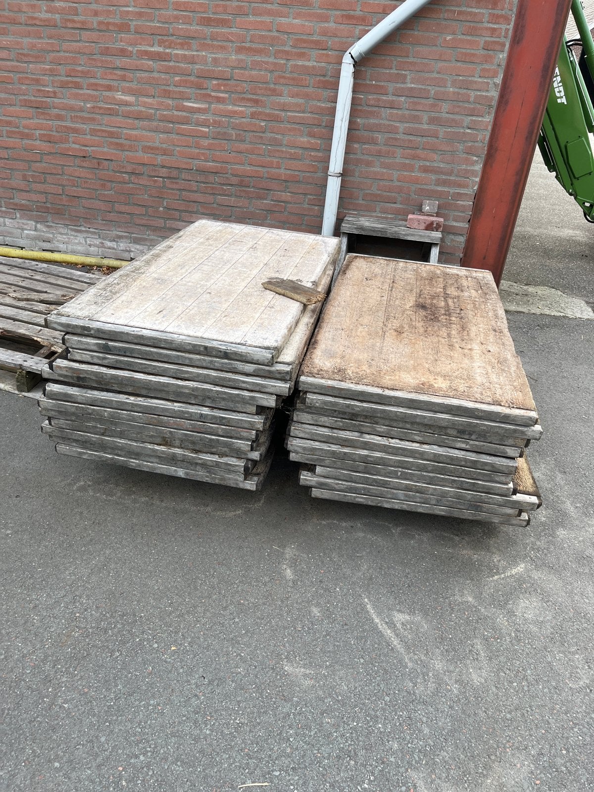 Hardhouten steenschotten - 112 stuks €15 per stuk, Ophalen, Gebruikt, Overige typen, 50 mm of meer