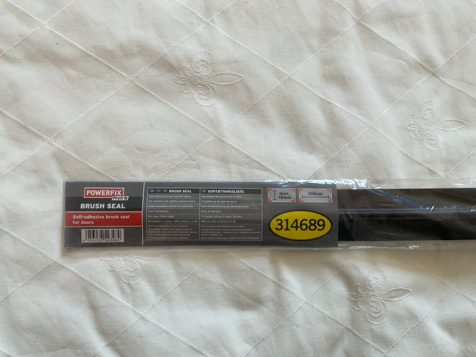 Powerfix Plus zelfklevende borstelafdichting voor deuren, Doe-het-zelf en Verbouw, Ophalen, Minder dan 80 cm, Binnendeur, Minder dan 200 cm