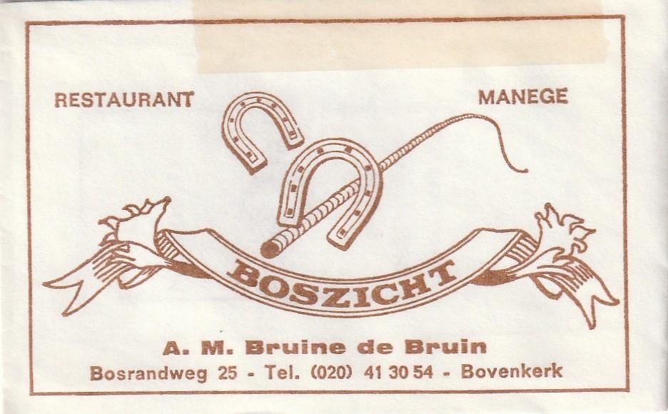 Suikerzakje #1151 : Boszicht Bruine de Bruin Bovenkerk, Verzenden, Nederland