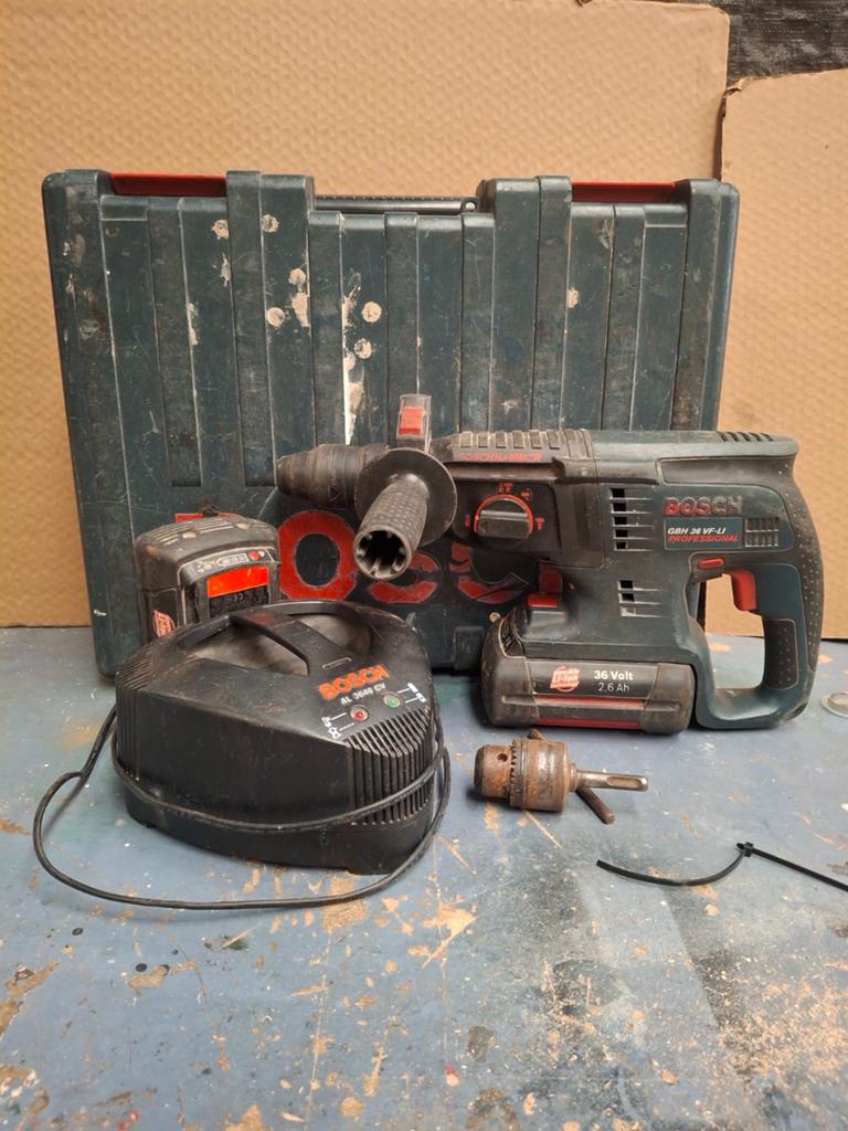 Bosch klop/boormachine GBH 36 VF-LI, Doe-het-zelf en Verbouw, Gereedschap | Boormachines, Ophalen of Verzenden, Gebruikt, Boormachine