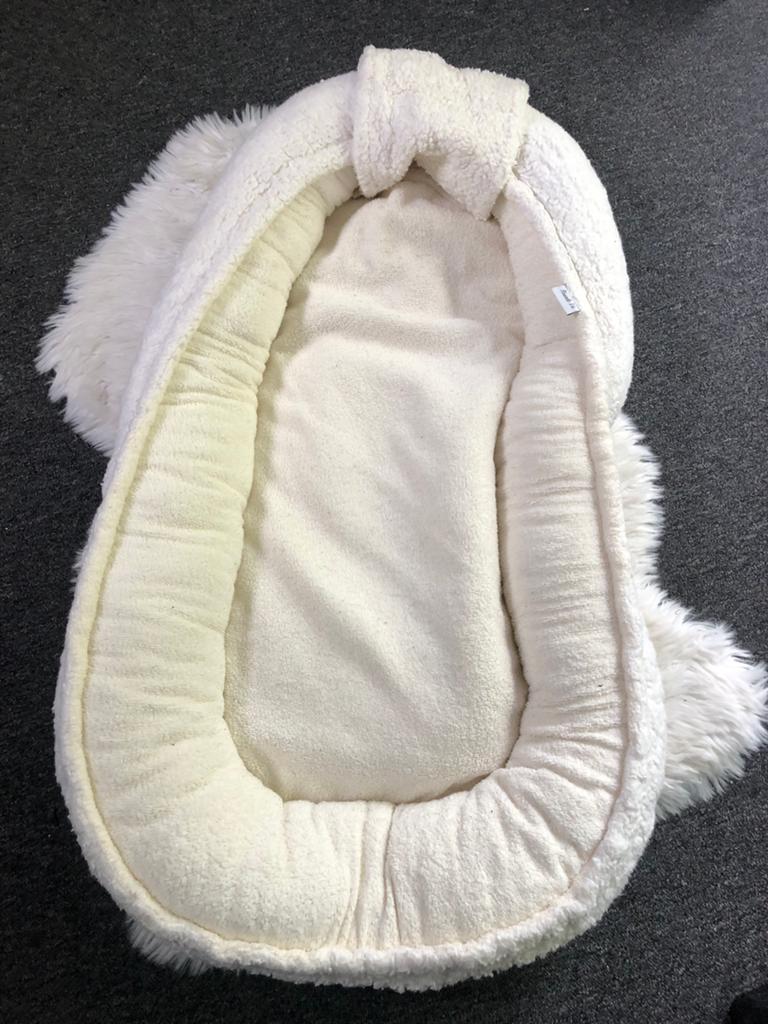 Babynest teddy wit, Ophalen of Verzenden, Gebruikt
