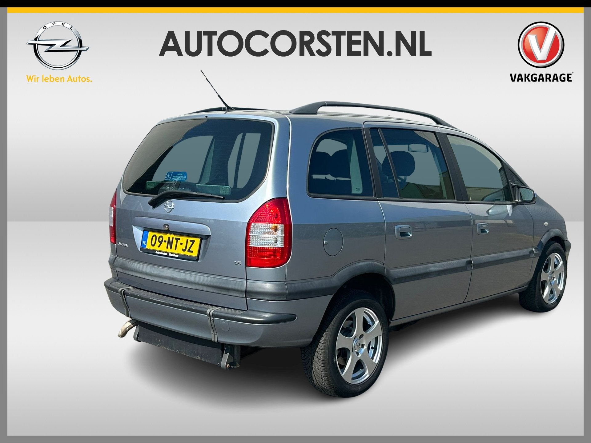 Opel Zafira 1.8I-16V Automaat ROLSTOELVERVOER Elektr.Achterk, Auto's, Stof, 7 stoelen, Zafira, 600 kg