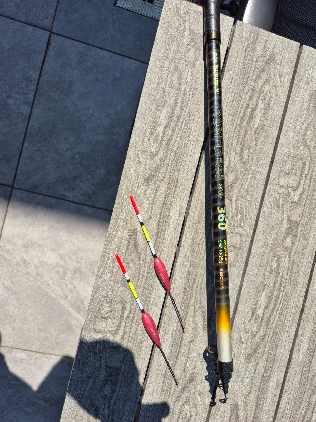 Complete vishengel met molen en dobbers, Watersport en Boten, Ophalen, Gebruikt, Complete hengel