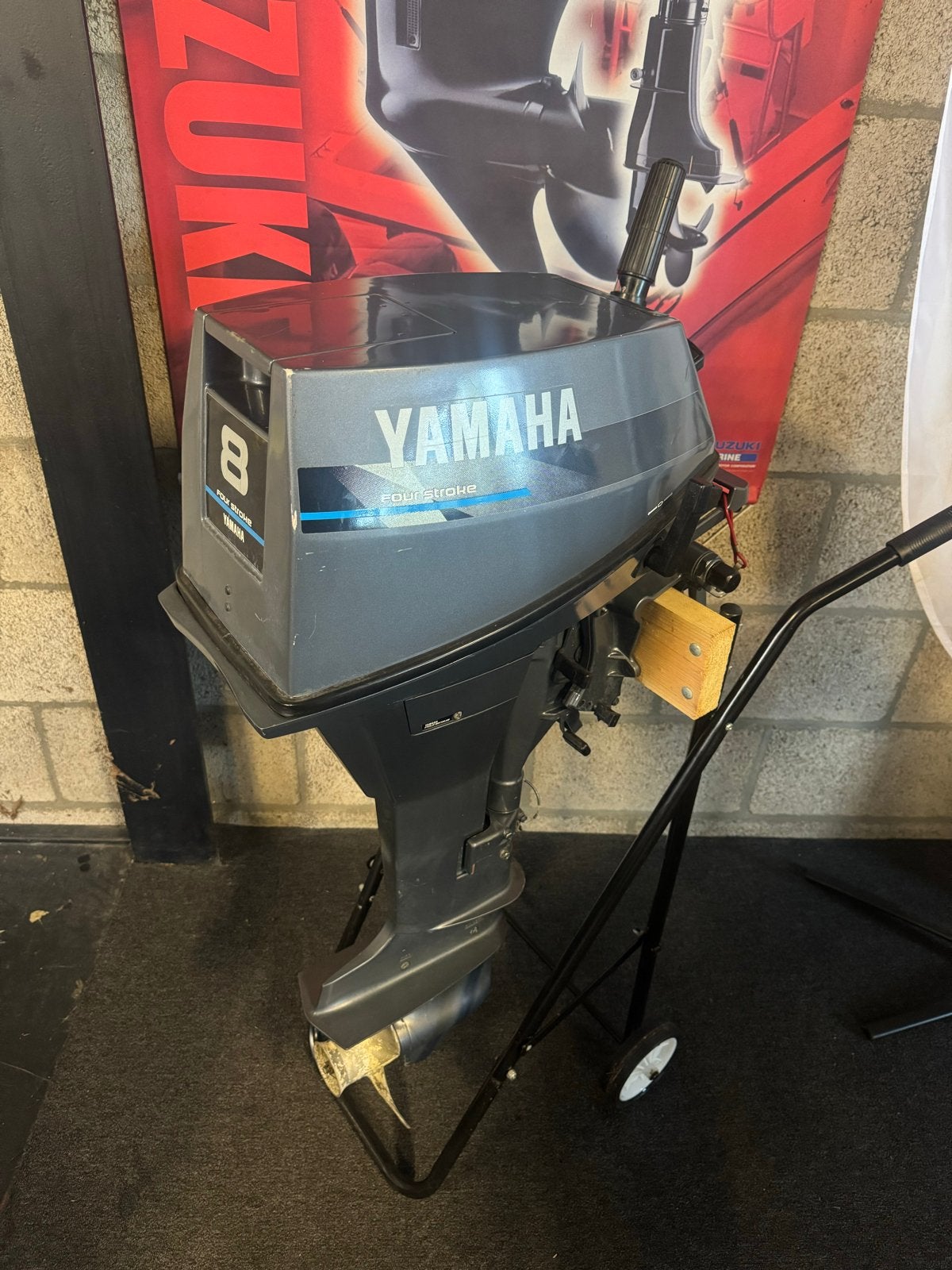Yamaha 8 pk 4-takt Langstaart Buitenboordmotor, Watersport en Boten, Buiten- en Binnenboordmotoren, Zo goed als nieuw, Benzine