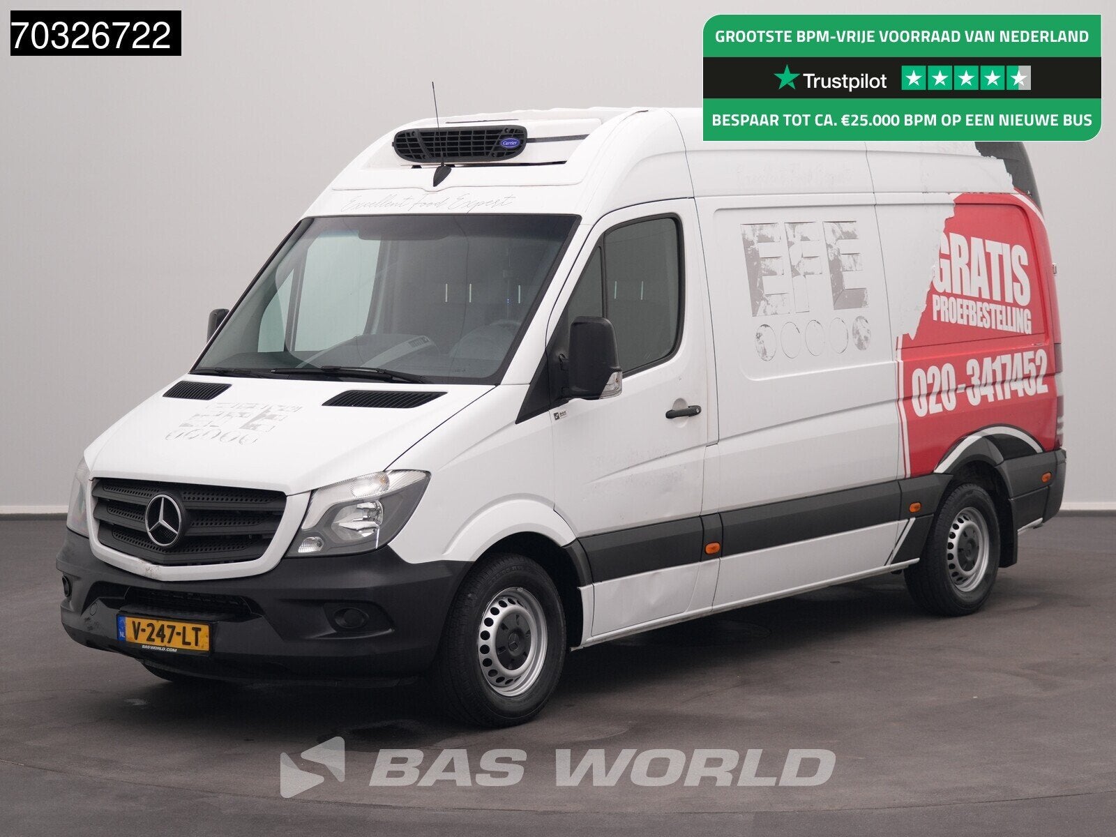 Mercedes Sprinter 313 CDI Engine/Motor Problem! Koelwagen L2, Auto's, Bestelauto's, Euro 5, Stof, Gebruikt, Wit