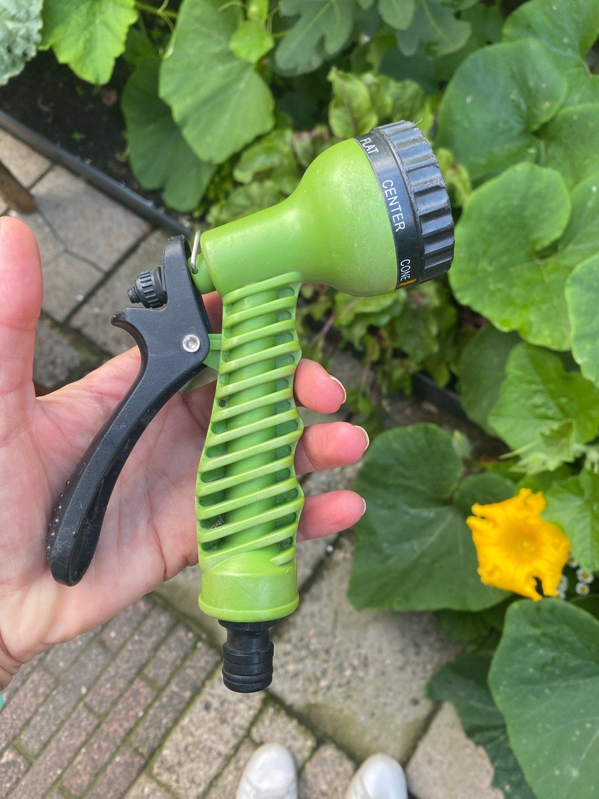 Groene handsproeier met diverse standen, Tuin en Terras, Ophalen of Verzenden, Gebruikt, Handsproeier
