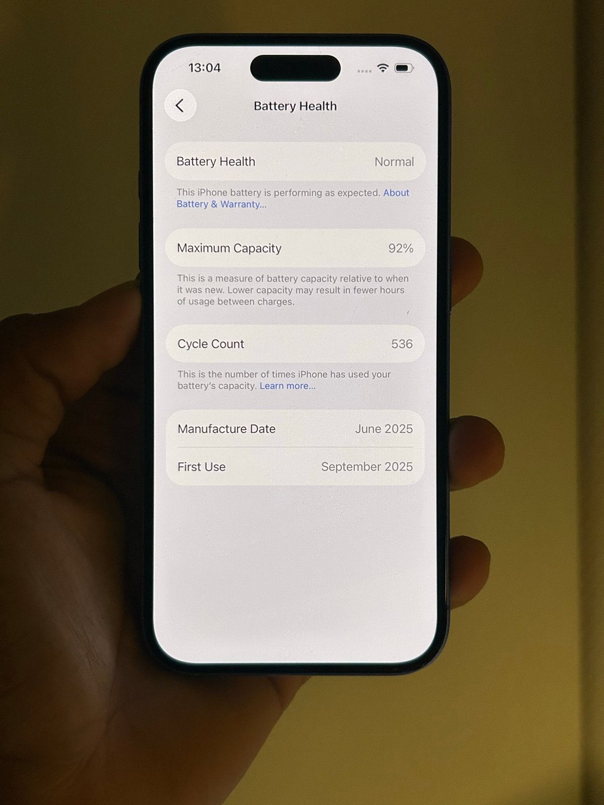 Foto 5 van iPhone 16 128GB- 92% batterijconditie
