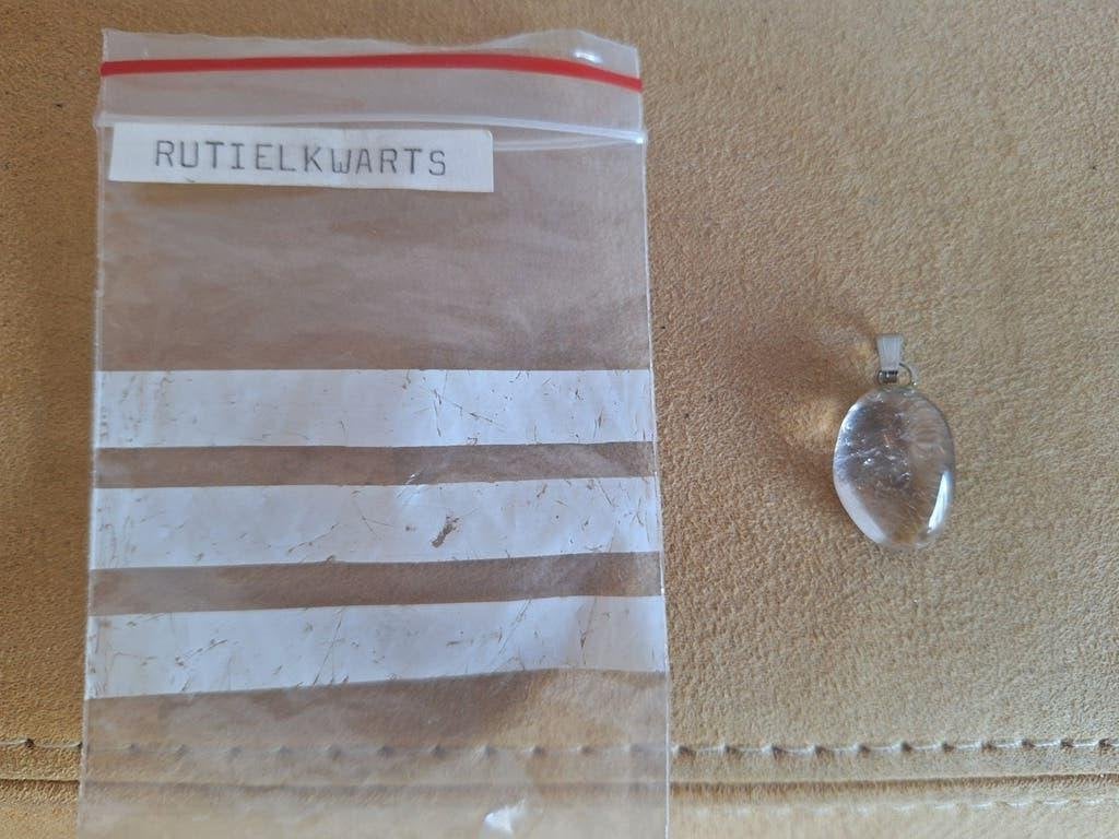 Rutilekwarts hanger - Natuurlijke edelsteen NIEUW, Ophalen, Nieuw