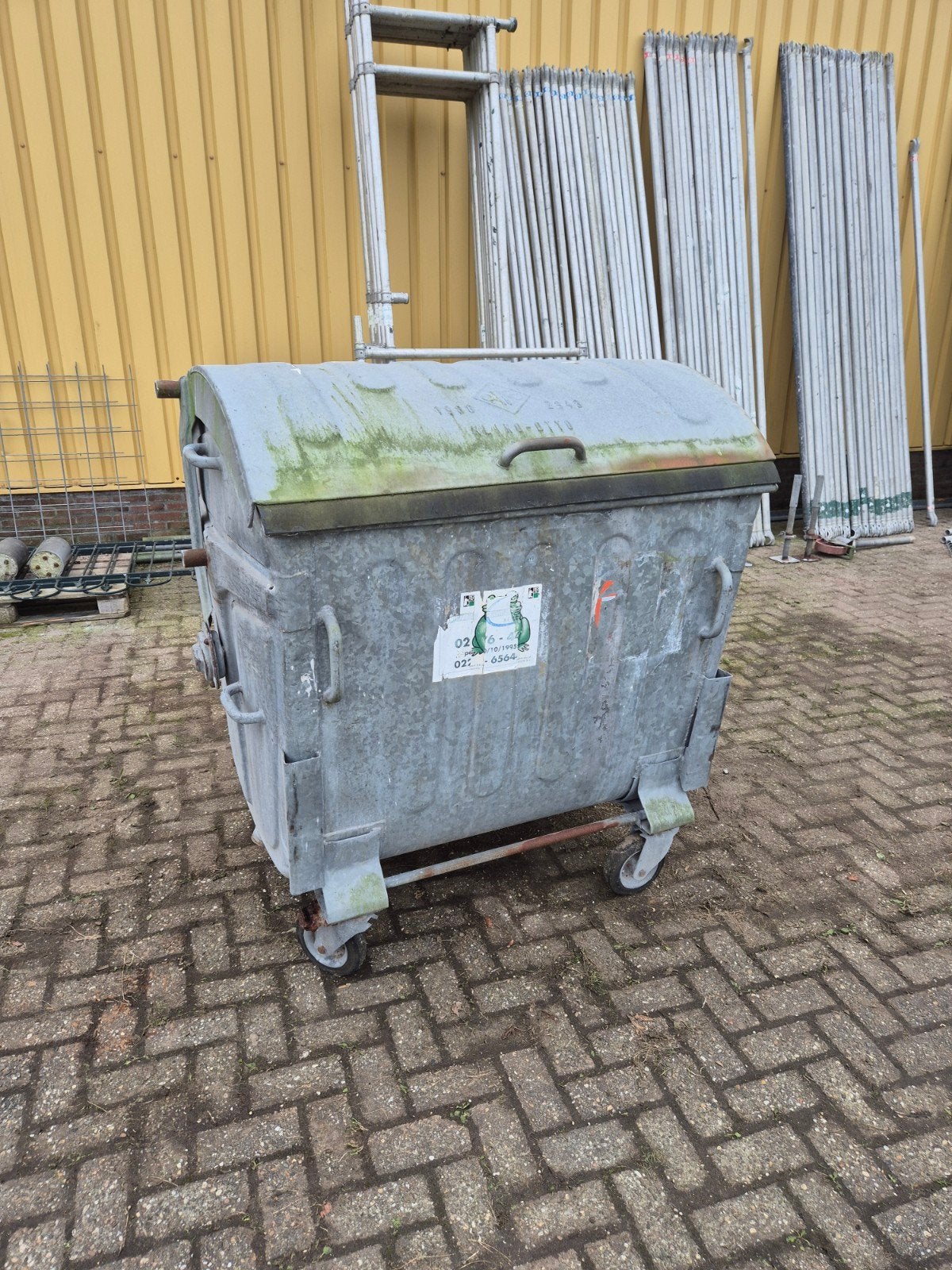 Robuuste Rolcontainer met Zwenkwielen, Doe-het-zelf en Verbouw, Ophalen