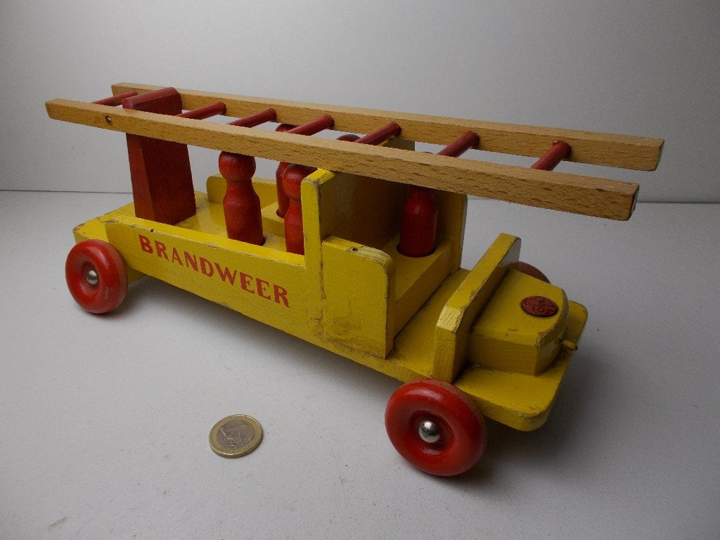 Jr. 40/50 OKWA (NL) HOUTEN BRANDWEER (LADDER) WAGEN No. 40., Ophalen of Verzenden