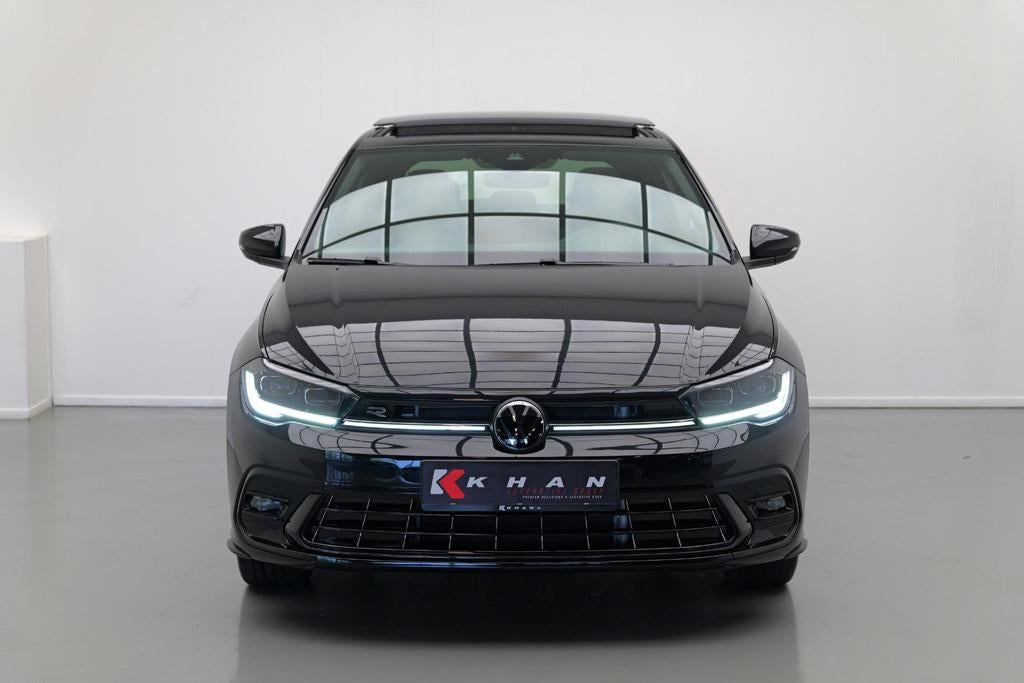 Volkswagen Polo 1.0 TSI R-Line Edition |Pano|3xR-Line|Keyles, Auto's, Stof, Gebruikt, 95 pk, Zwart