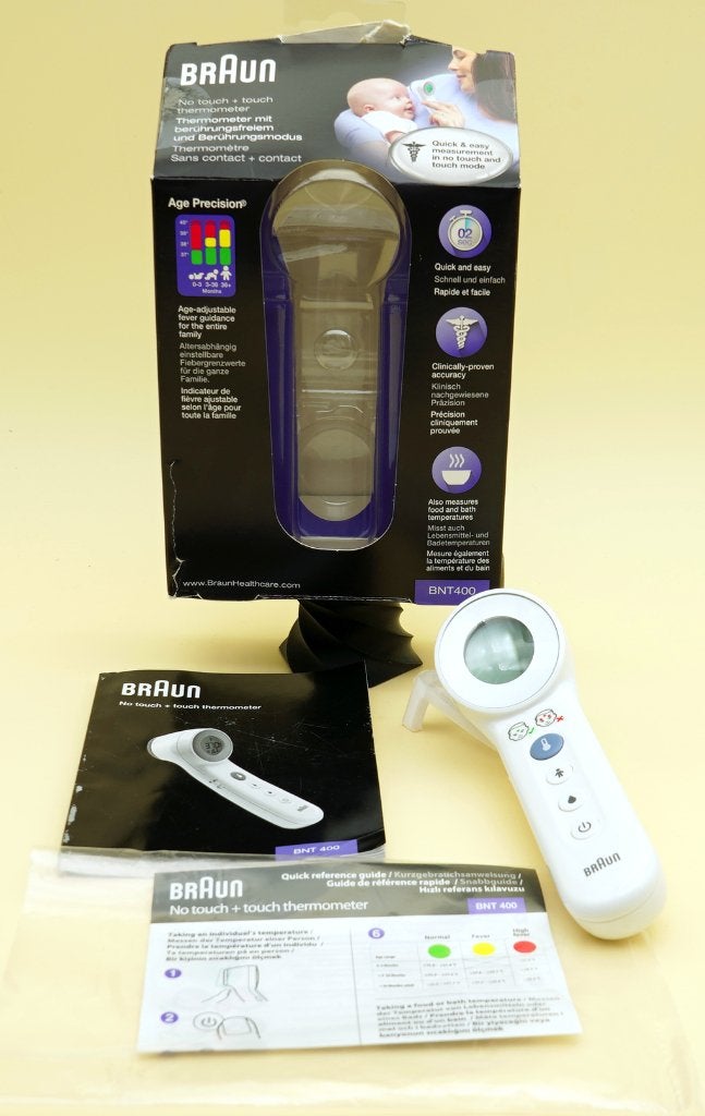 Braun No Touch + Touch Thermometer BNT400 (Age Precision), ., Ophalen of Verzenden, Zo goed als nieuw, Braun