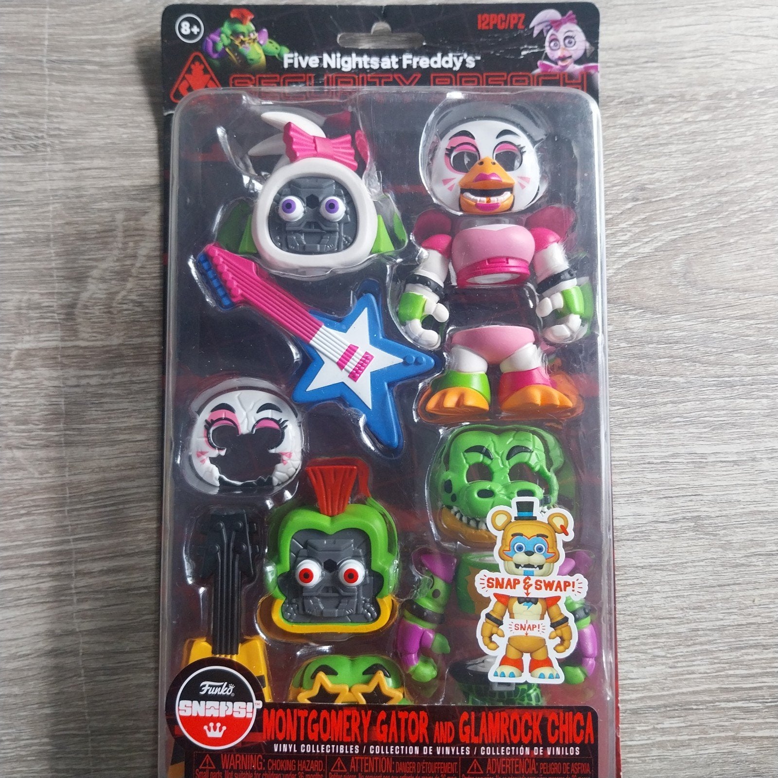 Five Nights at Freddy's Snaps! Montgomery & Glamrock Chica, Ophalen of Verzenden