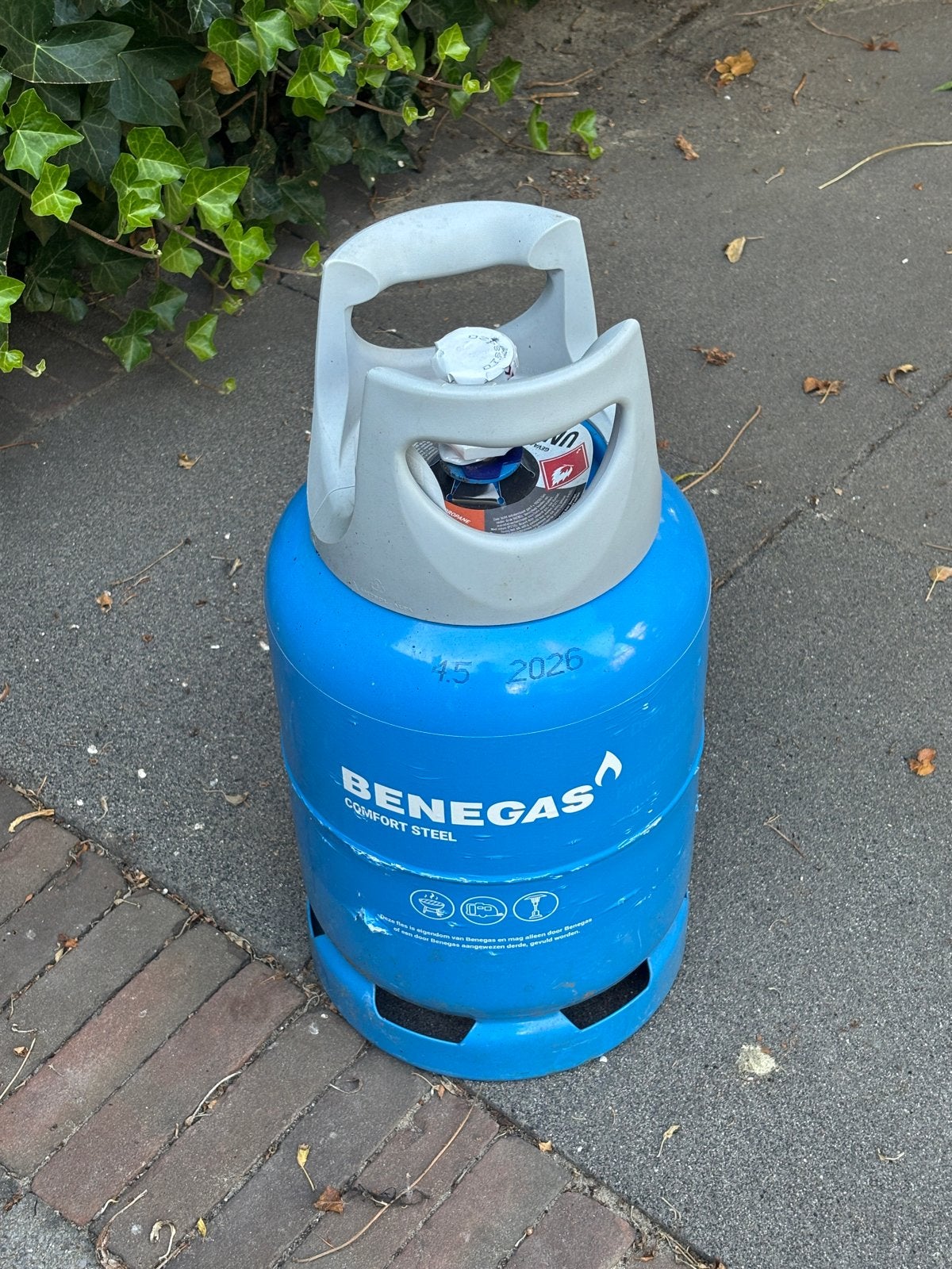 Benegas Comfort Steel 6kg propaan gasfles, Ophalen, Zo goed als nieuw