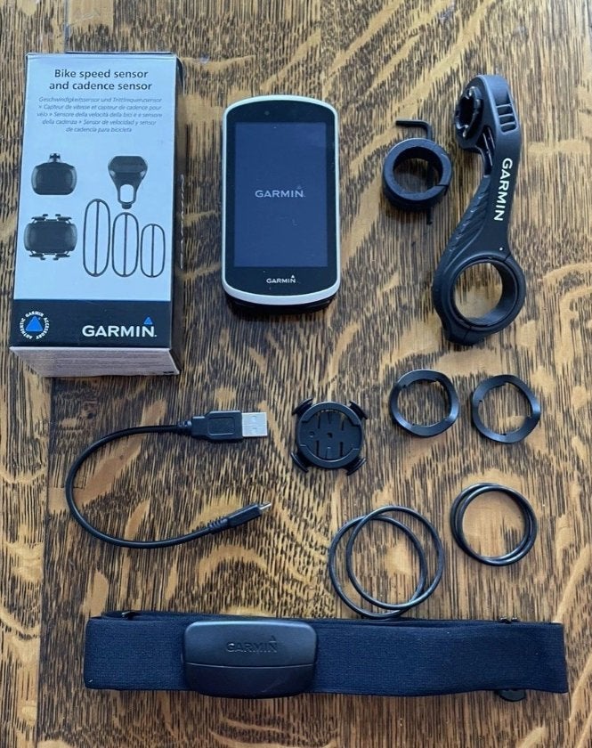 Garmin Edge 1030 set – sensoren, hartslagband, houder, hoesj, Verzenden, Zo goed als nieuw