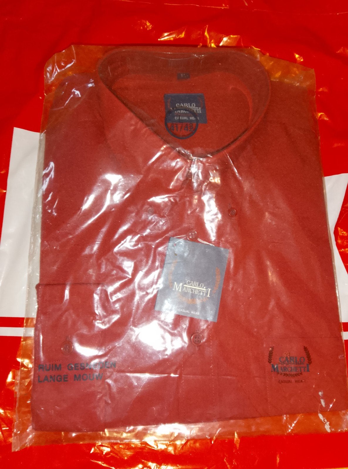 Bordeaux Rood Oversized Blouse Maat L - Nieuw in Verpakking, Ophalen of Verzenden, Nieuw, Rood, Halswijdte 41/42 (L)