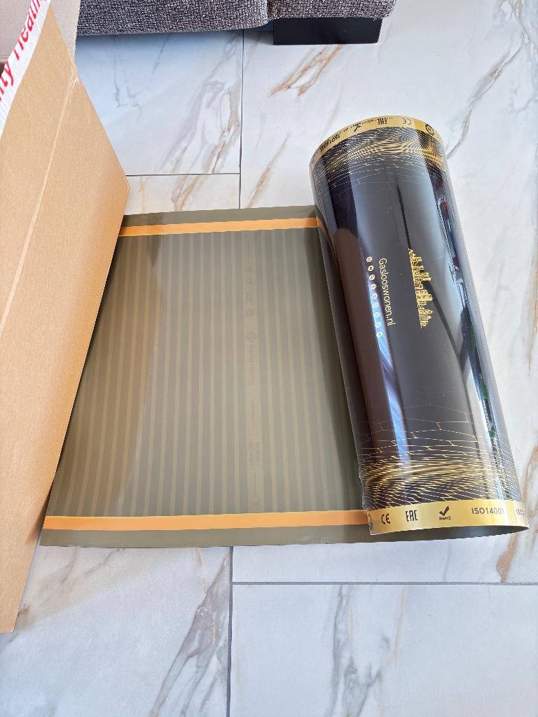 Infrarood Vloerverwarming 80 Watt/m² 100 CM, Ophalen, Overige typen, Nieuw, 60 tot 150 cm