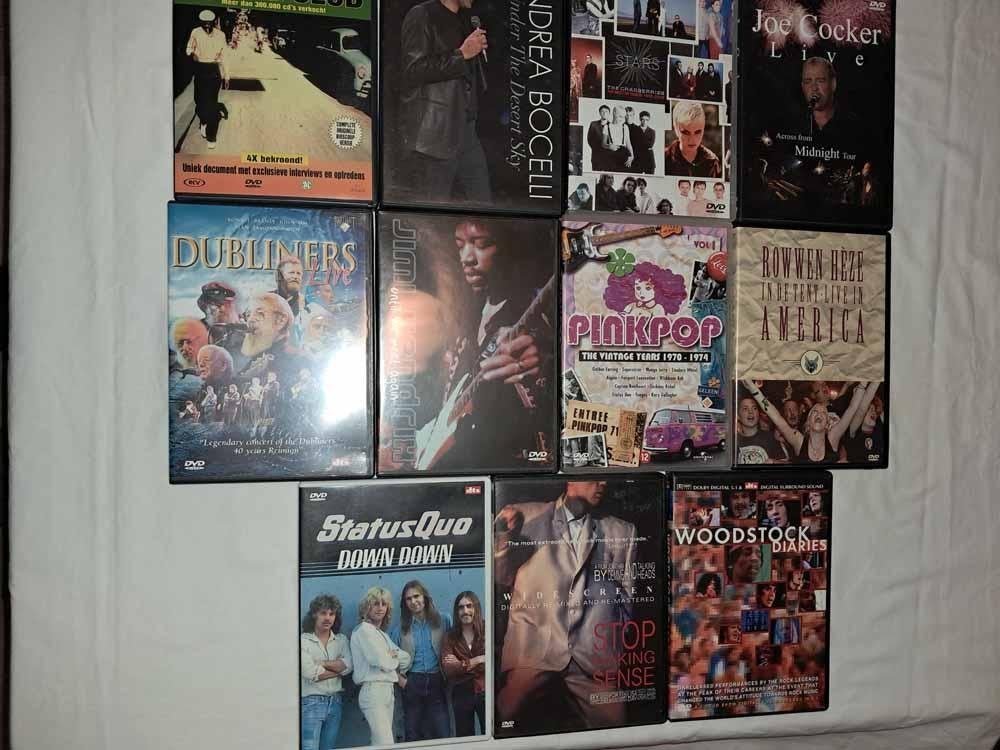 Div. Muziek DVD’s Cranberries, Jimi Hendrix, Rowwen Hèze, Alle leeftijden, Ophalen of Verzenden, Zo goed als nieuw