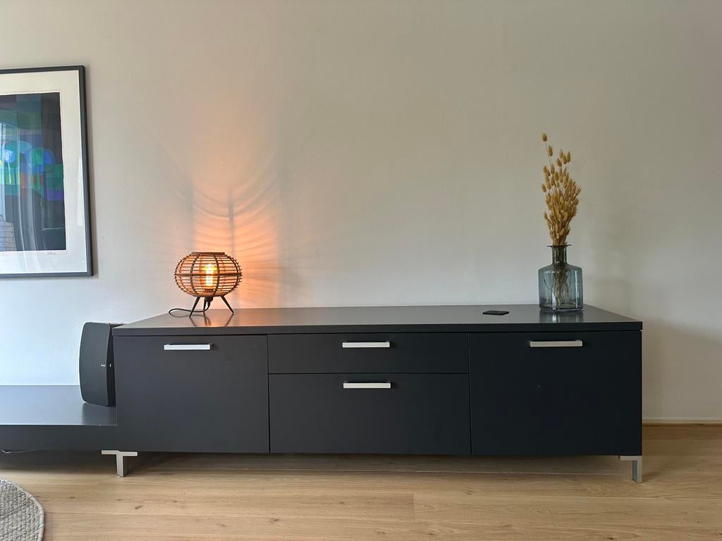 Wandmeubel antraciet, Ophalen, Zo goed als nieuw, 50 tot 100 cm, Minder dan 100 cm