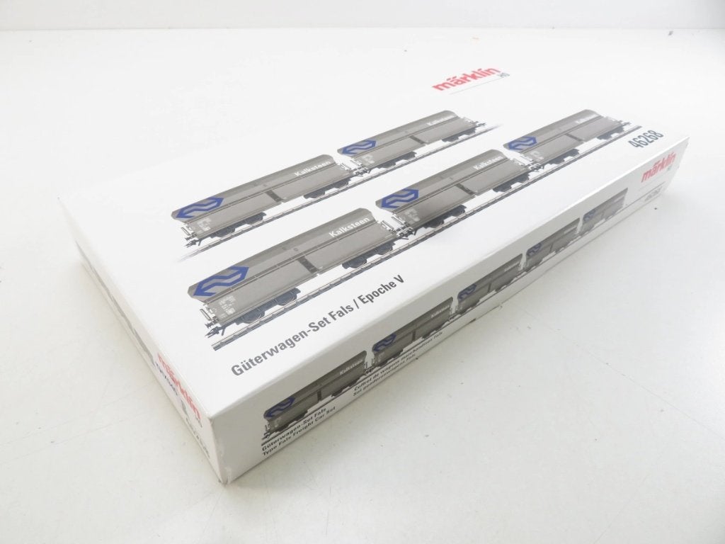 2 x Märklin 46268 H0 zijlossers ''Kalksteen'' van de NS, Wisselstroom, Wagon, Ophalen of Verzenden, Märklin