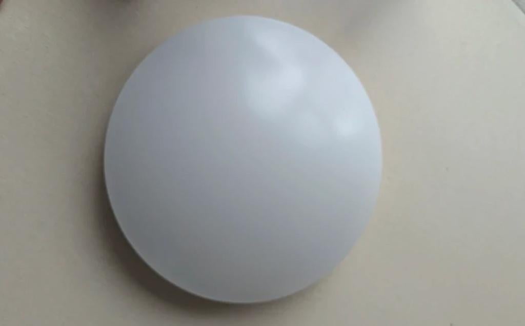 Witte plafoniere lamp, Huis en Inrichting, Ophalen of Verzenden, Gebruikt, Kunststof