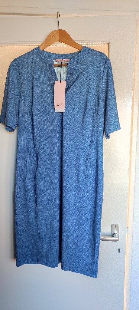 Studio Anneloes jurk, Studio Anneloes, Blauw, Maat 42/44 (L), Nieuw