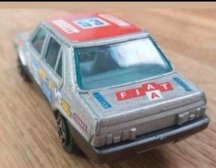 Fiat Regata Rally Abarth Pirelli – Bburago – Made in Italy, Ophalen of Verzenden, Gebruikt, Auto, Overige merken