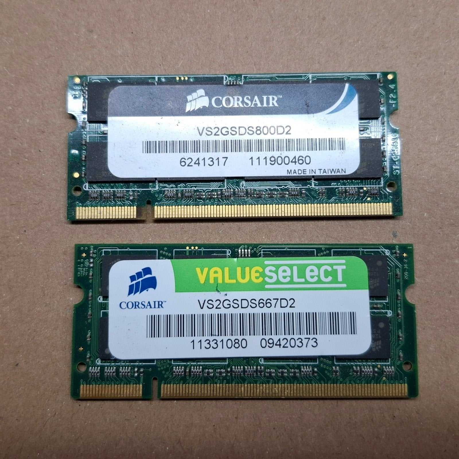 Corsair DDR2 RAM Geheugenmodules voor Laptop, Computers en Software, RAM geheugen, 800/667, Gebruikt, Ophalen of Verzenden, DDR2