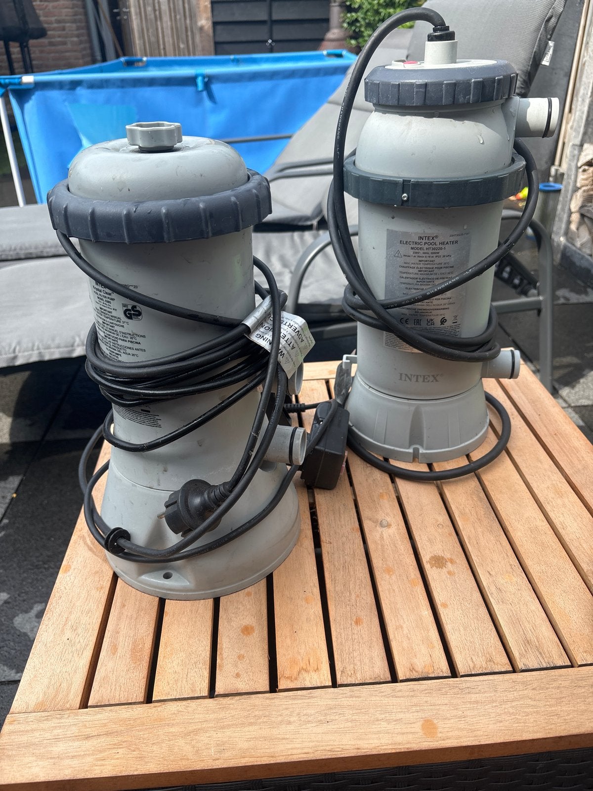 Intex Pomp (638g) met Verwarmer (HT30220-1) en toebehoren, Ophalen of Verzenden, Gebruikt, Overige typen
