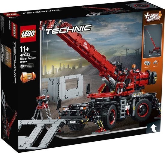 LEGO Technic 42082 – Rough Terrain Crane, Lego, Nieuw, Ophalen of Verzenden, Complete set