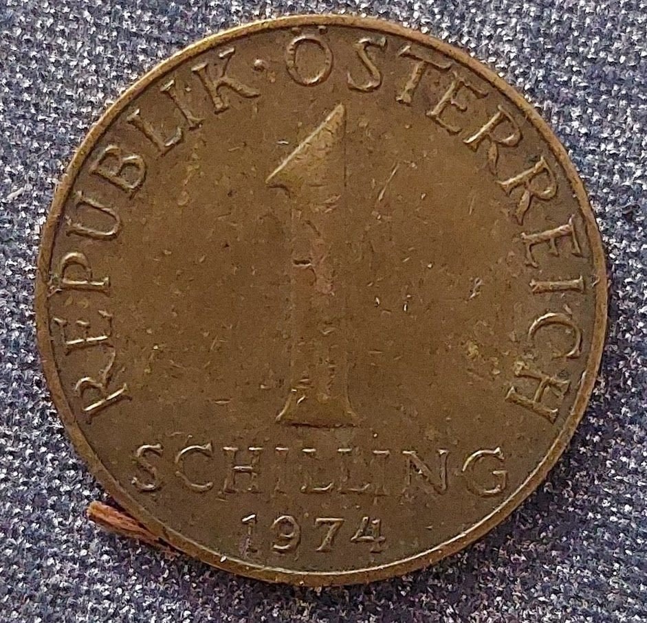 1 Schilling, Oostenrijk 1974 [5832]  [PoMuNi], Ophalen of Verzenden, Oostenrijk